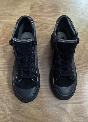 Автентичні кеди vans anaheim factory style 29 mid dx у чорно-сірому кольорі
