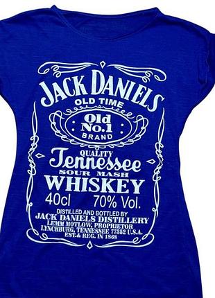 Футболка з принто з написом jack daniel’s