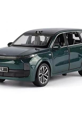 Машинка li auto l9 li xiang 1:32 металева – модель кросовера, світяться фари, звук двигуна, інерція, відкриваються 4 двері