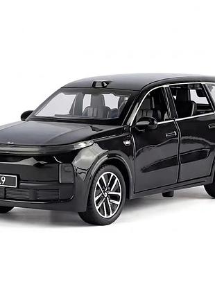 Масштабная модель li xiang l9 1:32 металлическая машинка кроссовер li auto, свет фар звук двигателя инерционный механизм, 4 двери