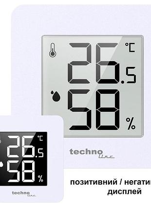 Термогігрометр technoline ws9475 white, ws9475 білого кольору цифровий