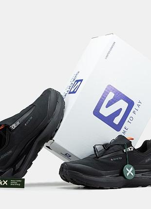 Стильні кросівки salomon odyssey black orange термо