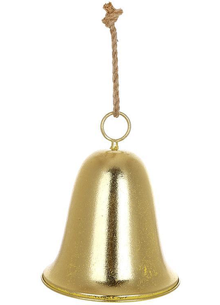 Підвіска декоративна "christmas bell" ø21х26см, золота металева