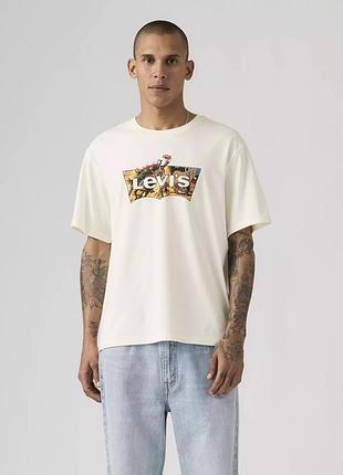 Футболка мужская levi's с логотипом и принтом