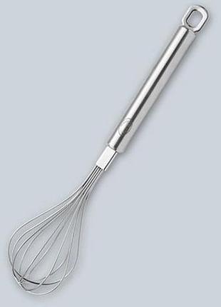 Венчик кухонный willinger virtuoso 24.5 см из нержавеющей стали для взбивания, металлический, профессиональный