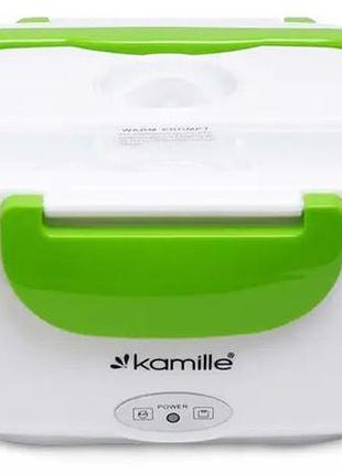 Ланч-бокс kamille snack 450мл + 650мл з підігрівом (220v), зелений