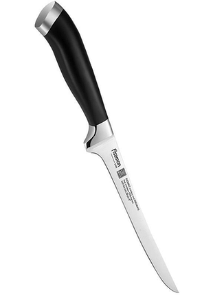 Ніж філейний fissman elegance 20см з нержавіючої сталі x50crmov15, професійний, для обробки риби та м'яса