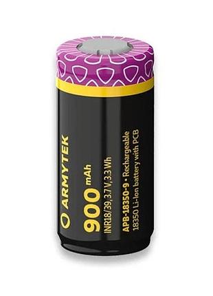 Акумулятор літієвий 18350 li-ion armytek (900mah)