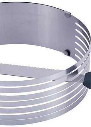 Форма kamille для нарізки бісквіта ø24.5-33см, регульована з ножем