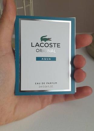 Парфумована вода lacoste original aqua, 2 мл