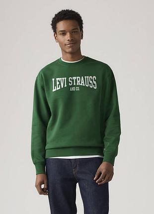 Світшот з принтом levi's на флісі