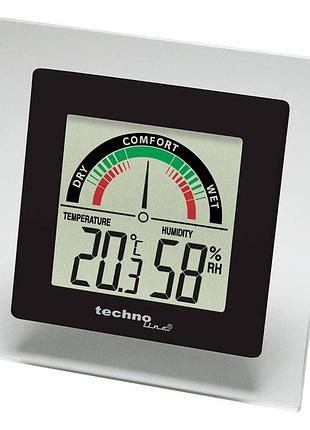 Термогігрометр technoline ws9415 black, ws9415 для дому