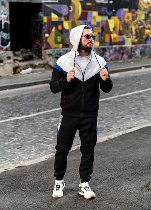 Чоловічий спортивний костюм frukt grey/blackw✅