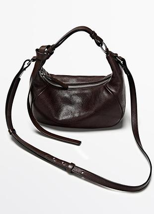 Кожаная сумка massimo dutti