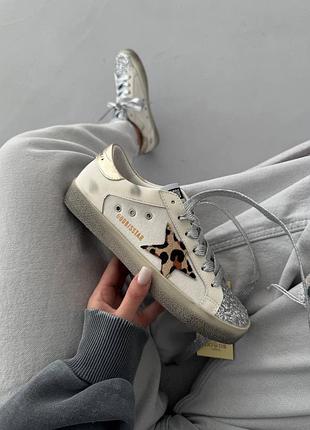 Golden goose | ggdb sstar | 
leo print / silver sparkle