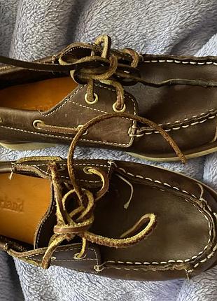 Мокасини унісекс timberland 3-eye коричневі, розмір eu 34