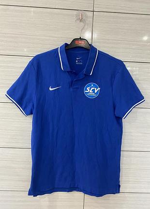 Синє чоловіче поло nike sc veltheim оригінал розмір m