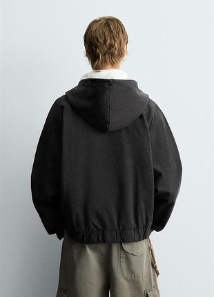 Зіп худи zara washed effect в стилі misbhv