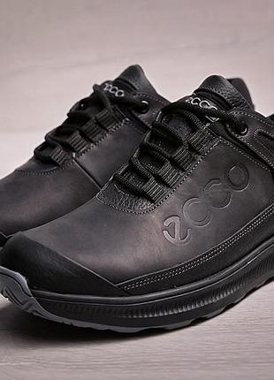 Кросівки чоловічі шкіряні urban nubuck black