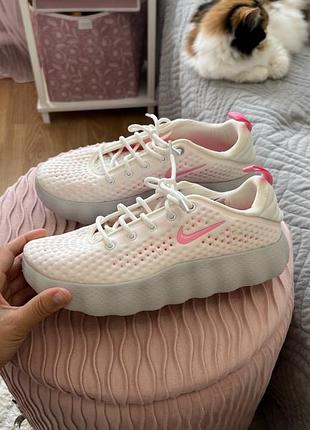 Кросівки жіночі nike білі з рожевим 39 розмір 24,5 см