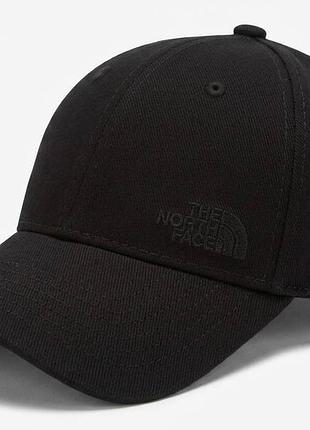 Бейсболка фулка стрейчевая tnf коттон закрытая на резинке черная (украина)