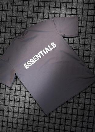 Футболка essentiall grey🖤