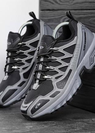 Стильні кросівки salomon acs gore-tex dark gray термо