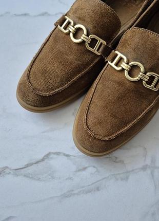 Лофери zara з натуральної замші, розмір 39