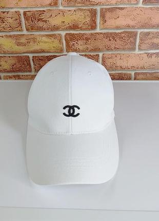 Бейсболка кепка белая chanel р.57