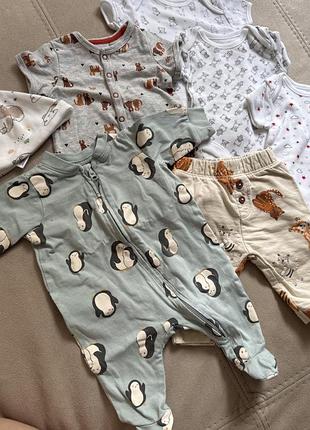 Лот одягу на хлопчика newborn