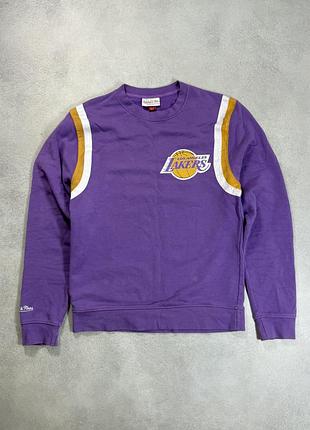 Світшот чоловічий mitchell & ness nba warm up pastel la lakers