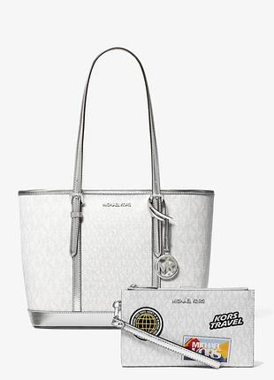 Женский комплект jet set travel michael kors сумка тоут и кошелек