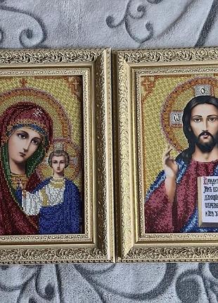Ікони вишиті бісером