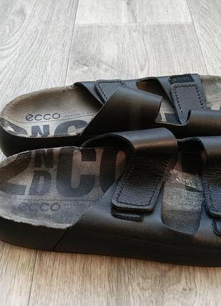 Кожаные ортопедические шлепанцы ecco 39 p.