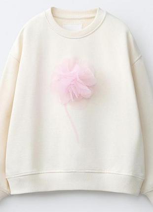 Свитшот, худи, для девочки, zara, 9/10 лет