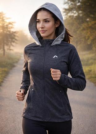 Спортивная тренировочная кофта толстовка more mile marl full zip худи