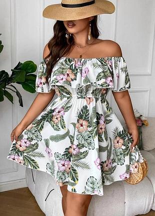 Сукня з відкритими плечима shein 2xl