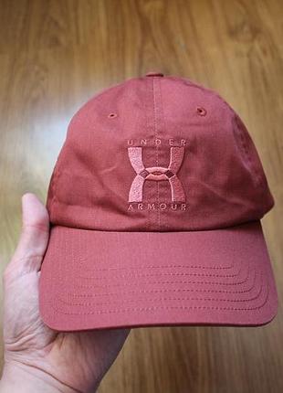 ​​бордова кепка бейсболка унісекс under armour 2020 cap із великим логотипом бренду
