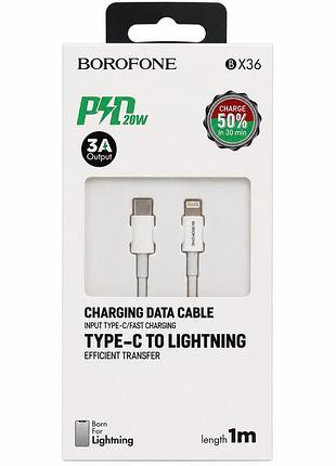 Borofone bx36 type-c → lightning 20w, 1 м