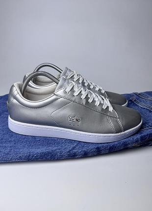 Жіночі кросівки кеди lacoste натуральна шкіра