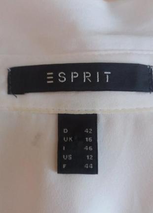 Базовая рубашка туника блуза, белая, ,еsprit раз. m-l-xl.5 фото