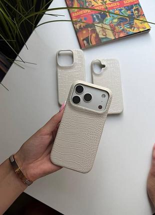 Чохол iphone white snake leather  арт ch00017