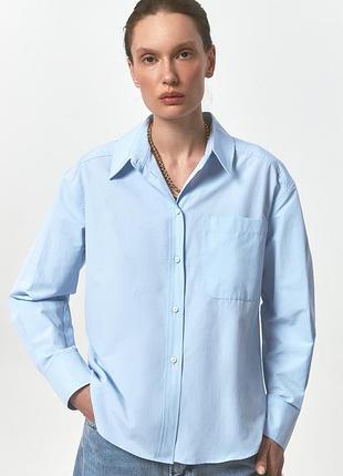 Сорочка блакитна stimma. розмір xs. 100% бавовна