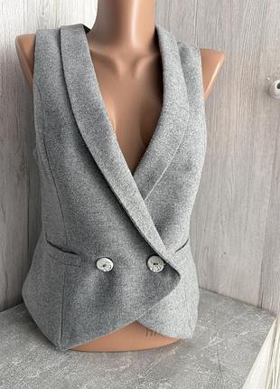 Вінтажний вовняний жилет max mara studio оригінал