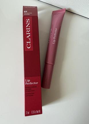 Бальзам для губ clarins lip perfector 07 toffee pink shimmer 12 мл