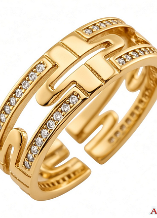 Каблочка в стиле bvlgari parentesi с фианитами арт.99328604