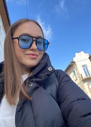 Синие солнцезащитные очки очки очки
