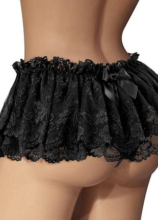 Жіноча коротка прозора мереживна міні спідниця ann summers