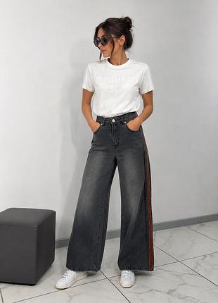 Широкие джинсы в стиле wide leg ross dosera italy 🇮🇹