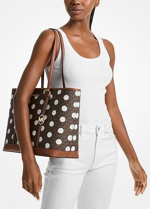 Женская сумка тоут jet set travel michael kors с принтом